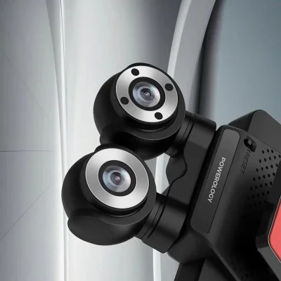 Powerology Dual Lens Dash Camera - Black